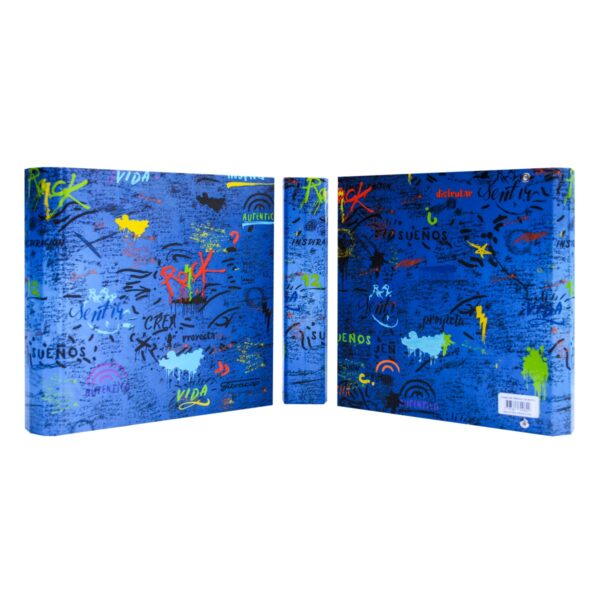 Carpeta Escolar 3 anillas 40mm · Grafitti